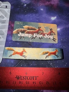 ZOX ** JUMP For JOY  FOX ** Single LARGE STRAP w/Card RaRe 2024 Advent Box Day 1 - Picture 1 of 3