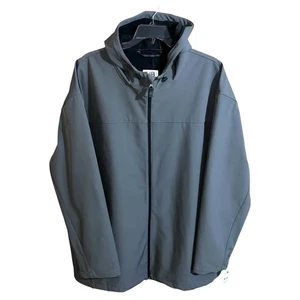 Harbor Bay Jacket Coat Men’s Size 3XLT Charcoal Grey Hooded Bonded Fleece - Picture 1 of 6
