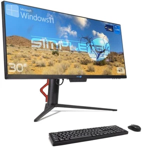 Aio All IN One i7 16GB 480GB 21:9 Ultra Wide 30 " 2K IPS Windows 11 PC Computer - Picture 1 of 16