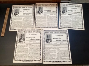 1914 Farmer Burns School of Wrestling Lessons SC Buch # 2-6 Lektionen 3-12 - Bild 1 von 23