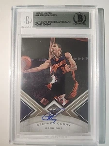 Stephen Curry SIGNED #/199 2010-11 Panini Limited #88 RC Rookie BGS AUTO - Picture 1 of 2