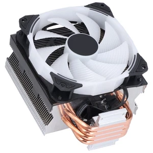 CPU Cooler Pure Copper 4 Heat Pipe Silent Computer CPU Cooling Fans For Inte NEW - Afbeelding 1 van 12