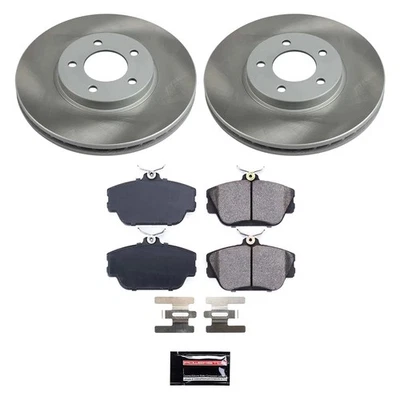 For Ford Thunderbird 1996-1997 PowerStop SC1318 Semi Coated Front Disc Brake Kit Foto 1 de 4