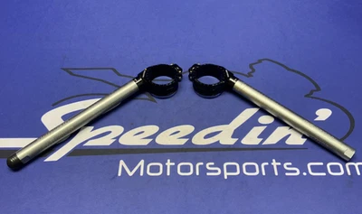 Renthal Gen3 50mm Clip-On Handlebar Set YZF-R6 2006-2024 CL110 - Image 1 of 4