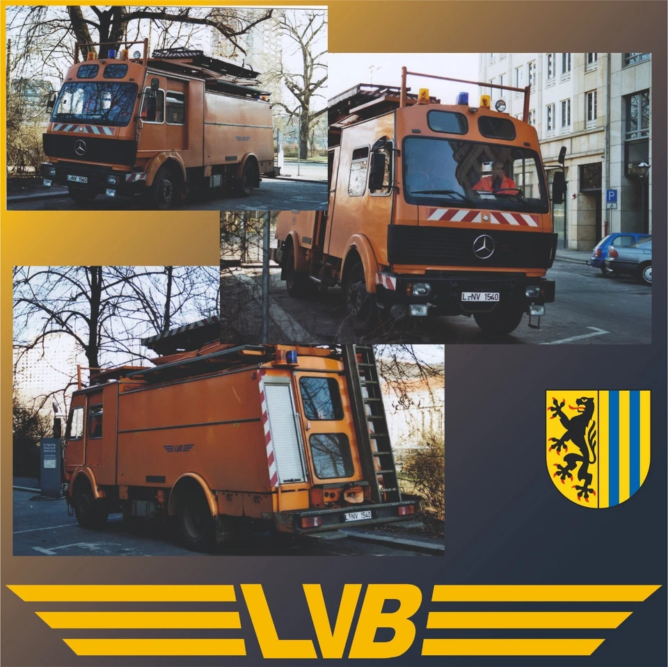 3 Fotos, LVB, MB Tram Turmwagen, 1998 - Bild 1 von 1