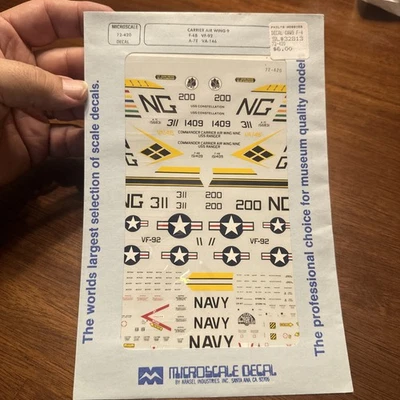 Superscale Decals 720420 1/72 Scale CAW-9 F-4B VF-92, A-7E VA-146 - Image 1 of 4