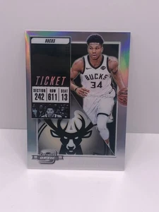 Giannis Antetokounmpo 2018-19 Panini Contenders Optic Ticket Silver Prizm SP #55 - Picture 1 of 2