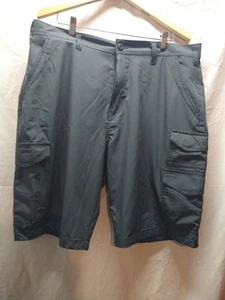 Iron Co. Stretch Hybrid Cargo Shorts Size 38 Black Hiking Outdoor Camping - Picture 1 of 15