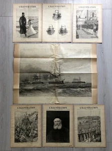 6x Revues L'ILLUSTRATION Année 1893 + Gravure FETES FRANCO RUSSES FLOTTE RUSSIA - Picture 1 of 24