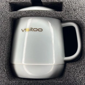 VSITOO S6 White Coffee Mug Warmer & Lid App Temperature Control Smart Wifi  - Picture 1 of 5