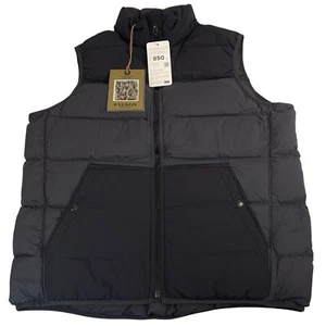 Filson Featherweight 850 Fill Goose Down Vest Womens XL Gray Black MSRP $225 - Picture 1 of 13