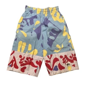 Pantalones Cortos Quiksilver Hombres Medianos Multicolor Floral De Colección Años 90 Algodón Tabla de Surf EE. UU. - Imagen 1 de 12
