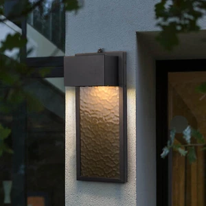 Modern Vintage LED Wall Mount Light Outdoor Waterproof W/Metal Shade Wall Sconce - Picture 1 of 11