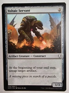 MTG Magic The Gathering Voltaic Servant Artifact Creature Construct Card - Picture 1 of 2