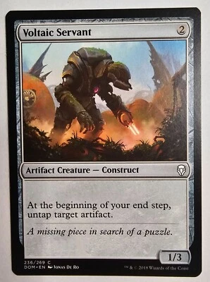 MTG Magic The Gathering Voltaic Servant Artifact Creature Construct Card - Image 1 of 2