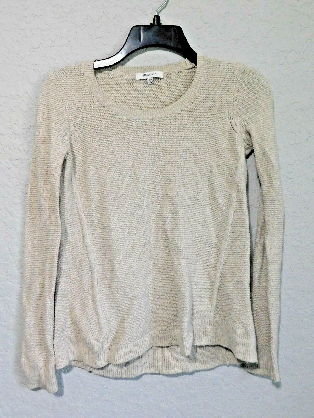 Madewell XXS Cream Pullover Sweater 
