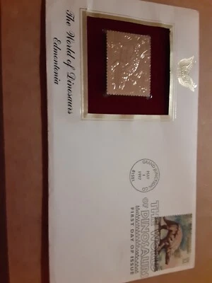 The World of Dinosaurs--Edmontonia--1st day issue-Golden Replica - Image 1 of 4