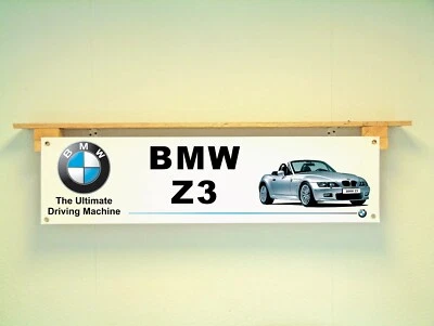 HALCYON AUTOMOTIVE BMW Z3 Car Banner Garage Workshop Wall Display