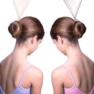 2 HAIR NETS Invisible Fine Mesh Snood Ballet Bun Cover Dance Catering Equestrian - Image 1 of 3