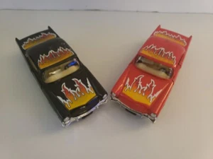 Chevy Chevrolet 1956, 1.75”x4.5” Die Cast Car With Pull Back Action Lot Of 2 - Picture 1 of 15