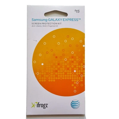  Kit Protector Pantalla Samsung Galaxy Express SGH-i437 ifrogz Antideslumbramiento Paquete de 2 Foto 1 de 4