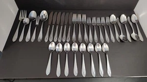 Hampton Silversmiths and Hampton Forge Stainless Flatware Lace Frosted "Choice" - Picture 1 of 16