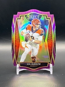 Panini Select Prizm #146 Joe Burrow Rookie Die Cut Purple Cincinatti Bengals - Bild 1 von 2