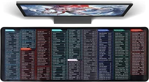 Computer Mouse Pad Desk Mat Excel Shortcut Mouse Pad Quick Key Super Large - Picture 1 of 7