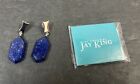 Mine Finds by Jay King 925 Sterling Silver & Lapis Lazuli Hexagon Drop Earrings