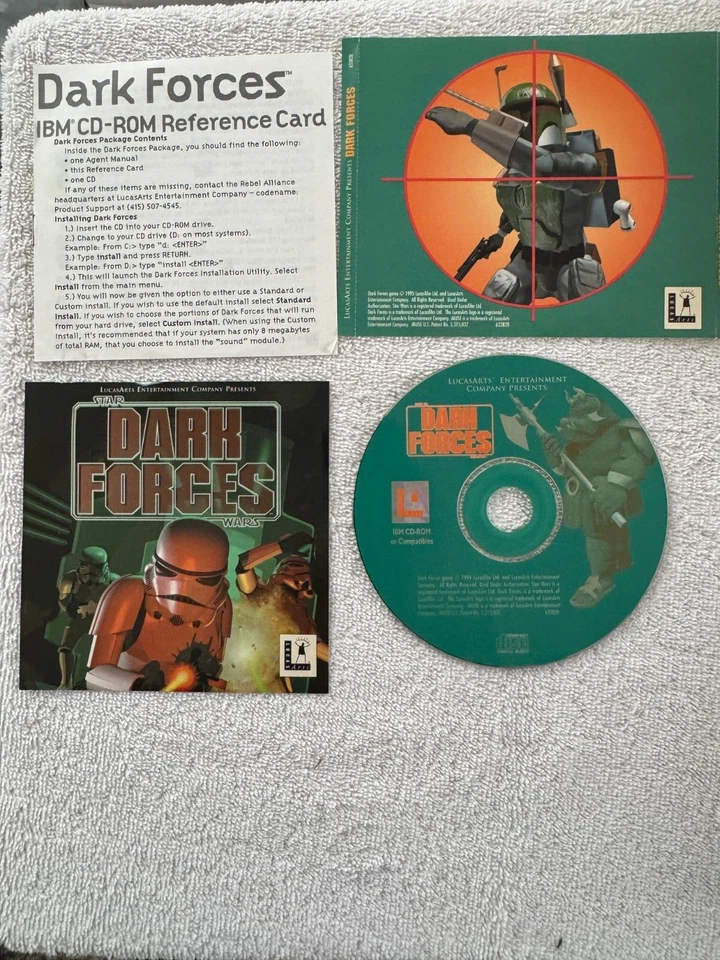 STAR WARS Dark Forces (PC 1994) - CD ONLY W/IBM CD-ROM REFERENCE CARD - Image 1 of 1