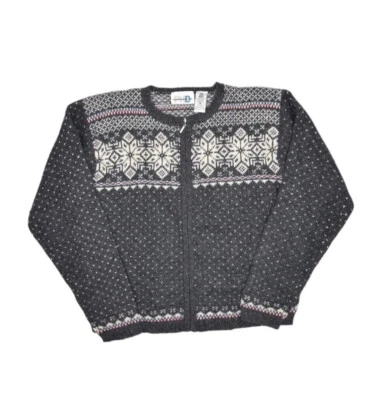Suéter Paul Harris Diseño Para Mujer M Cárdigan de Lana Shetland Cremallera Nórdico Ojo de Pájaro Foto 1 de 4
