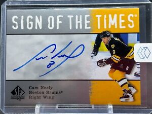 2021-22 SP Authentic '01-02 Retro Sign of the Times Cam Neely #SOTT1CN - BRUINS