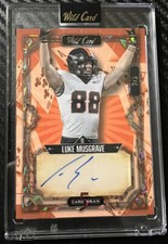 2023 Wild Card 5 Card Draw Luke Musgrave Orange Auto 2/5 Green Bay Packers