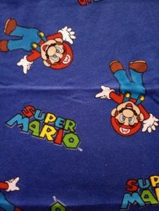 super mario fun fabric stretchy knit length piece 17 x 5 inch USA - Picture 1 of 2