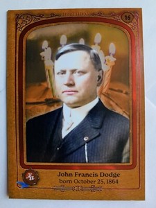 2022 2023 HISTORIC AUTOGRAPHS CIVIL WAR JOHN FRANCIS DODGE RED FOIL CARD /10