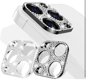 Luxury 3D Crystal Glitter iPhone 12 Pro Max Fashion Bling Diamond Camera Lens - Picture 1 of 6
