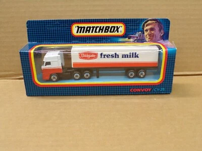 1987 Matchbox Convoy UNIGATE FRESH MILK DAF BOX TRUCK #CY25 - NOS ! - Image 1 of 4