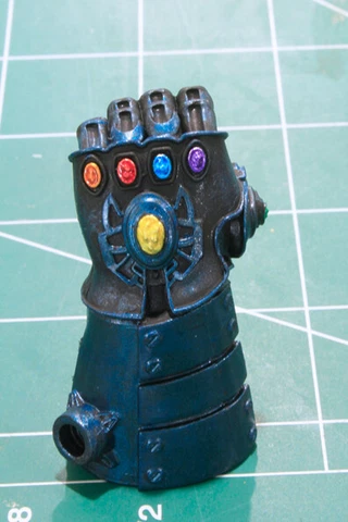 Custom Resin Cast Gauntlet 1:12 scale Infinity stones Apocalypse BAF Cover