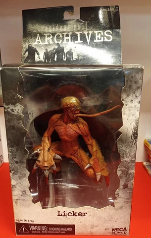 2006 NECA Player Select Resident Evil Archives Series 1 Licker Figure W/Box Cover