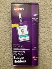 Badge Holders Avery Heavy Duty Clip-Style 50ct Holders (AVE2920)