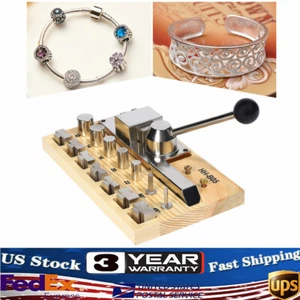 Making Jewelry Ring Bender Tool Hand Crank Ring Bracelet Press Bending Machine - Picture 1 of 16