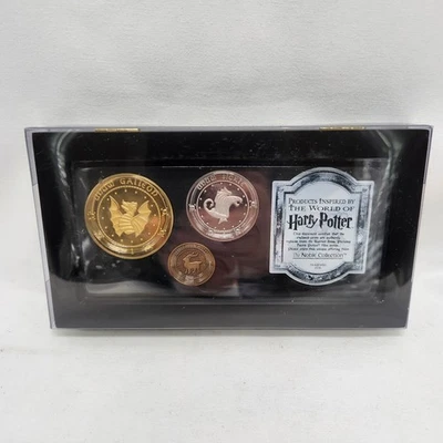 Harry Potter The Noble Collection Gringotts Coin Set Universal S16 with Case  - Image 1 of 4