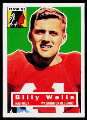 Billy Wells, 1994 Topps Archives 1956, #97, Washington Redskins, - Image 1 of 2