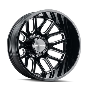 18x9 Mayhem 8107 Cogent Gloss Black Milled Wheel 8x6.5 (0mm) - Picture 1 of 6