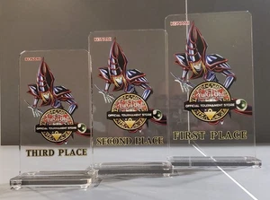 Yu-Gi-Oh! OTS Dark Magician Trophy 3 Set Brand New Unused, 1st, 2nd, 3rd Place - Picture 1 of 1