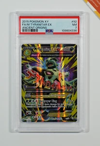 Pokemon PSA 7 M Tyranitar Ex #92 Full Art Ancient Origins 2015 English - Picture 1 of 2