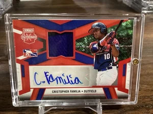 2023 Panini Elite Extra Edition Cristopher Familia DPL Material Autographs 06/49 - Imagen 1 de 2