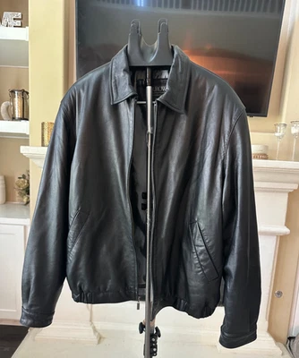 Chaqueta elegante de cuero para hombre Arrow XL - nueva sin etiquetas, cuero genuino Foto 1 de 4