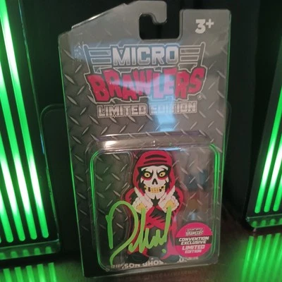 Crimson Ghosthausen Micro Brawler Con Exclusivo Danhausen Firmado!!!! Foto 1 de 4