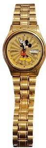 Vintage Seiko Quartz Mickey Mouse Watch Disney 5H23 Day Date Japan 7 Tested - Picture 1 of 4